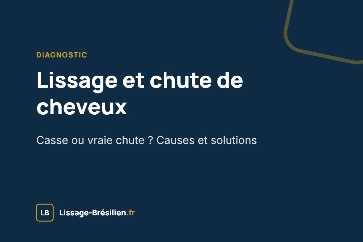 Lissage brésilien et chute de cheveux : casse ou vraie chute