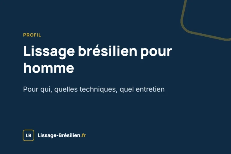 Lissage brésilien pour homme