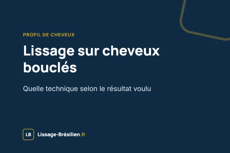 Lissage sur cheveux bouclés : quelle technique choisir