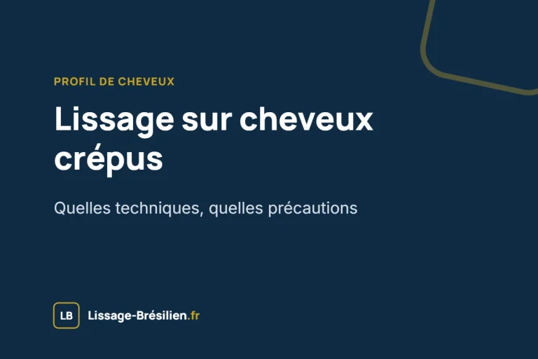 Lissage sur cheveux crépus : techniques et précautions