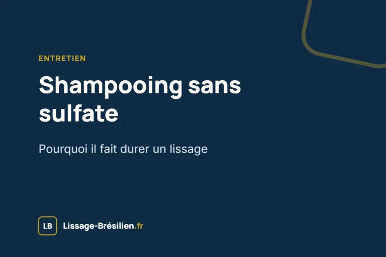 Shampooing sans sulfate après un lissage brésilien